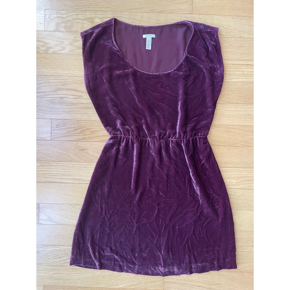 J. Crew Maroon Velluto Panne Velvet sz 4